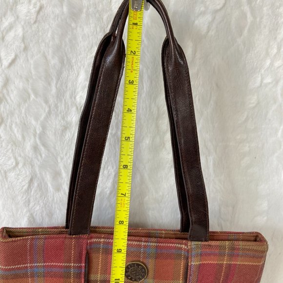 Vintage Longaberger Purse Handbag Tartan Plaid with matching wallet - Picture 7 of 9